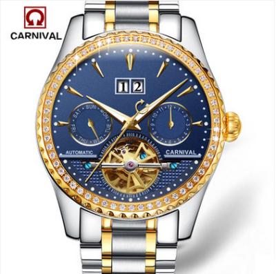 China Auto Date Made In China Gift For Man Wristwatch Teintop 8731G Carnival Automatic Mechanical Watch for sale