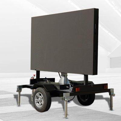 China P6 Waterproof Led Panel Video Outdoor Mobile Led Billboard Trailer Touring Show Led Display Traffic Information Truck Led Screen for sale