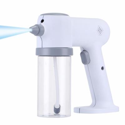 China Body In Wireless Vapor Jet Fogger Guns Handheld Nano Machine Blue Lightweight Rechargeable Jet Mini Gun Current Portable Nano for sale