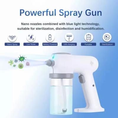 China Body Sterilization Diffuser Wireless Sprayer Disinfection Multifunctional Disinfection Handheld Gun USB Charging Wireless Nebulizer for sale