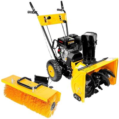 China Hotels 13hp Gasoline Hand Walking Snow Thrower With Engine Snow Removal Machine for sale