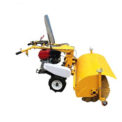 China Multifunctional Hotels Walk Behind Hand Push Snow Plow Thrower Fan Sweeper for sale