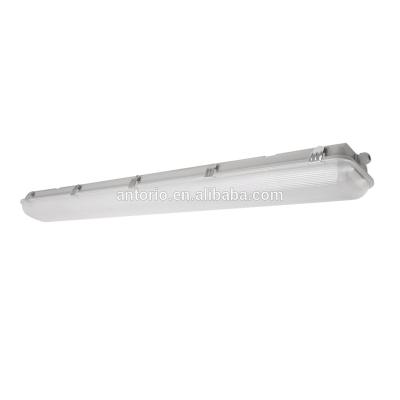 China Waterproof Fiberglass 2x18w IP66 6000k GRP LED Light Fixture for sale