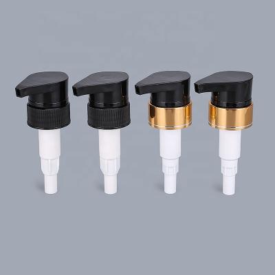 China Screw Lock System Customized 33mm Mason Jar Soap Pump Gold And Closure Black Toothpaste Pump Screw Water Dispenser Ribbed Cap for sale