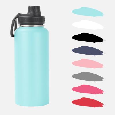 China PORTABLE Camping 32oz Food Grade Top Selling Outdoor Bottle For Sports Tumbler Custom Color Stainless Steel Water Bottle With Handle for sale