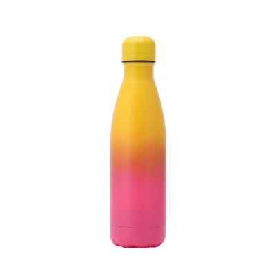 China Amazon PORTABLE Top Selling Wholesale Custom Color Stainless Steel 500ml Outdoor Water Bottle For Sports Drinkware With Lid for sale