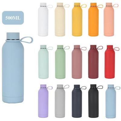 China PORTABLE High Quality Double Wall Insulated Water Bottles For Gifts Custom Colors 17oz Stainless Steel Water Bottle Tumbler With Handle for sale