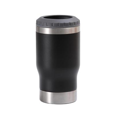 China Sustainable Hot Selling Eco Friendly Products 14oz Can Cooler Stainless Steel Vacuum Insulated Beer Tumbler Mugs With Bottle Opener for sale