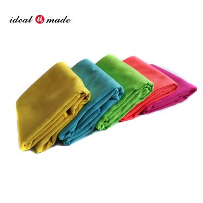 China 140cmx70cm Microfiber Travel Sports Camping Bath Compressed Quick Dry Lightweight Beach Towel With Elastic Band for sale