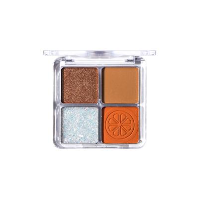 China Durable Convenient Compact Four-color Box Hold Eyeshadow Palette for sale