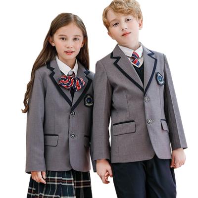 China European Style School Uniform Clothing Set Girls Boys School Formal Dress Suits For Students for sale