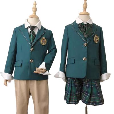 China Custom ODM&OEM Kindergarten Primary School Uniforms School Tops For Kids With Embroidered Or Printed School Logo For All Ages for sale