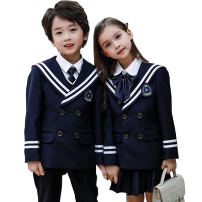 China Wholesale School Uniforms School Suit Blazers Student Jacket Navy Blue Child School Jackets for sale