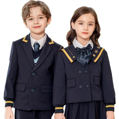 China New design school uniform sample models school uniforms for girls and boys for sale