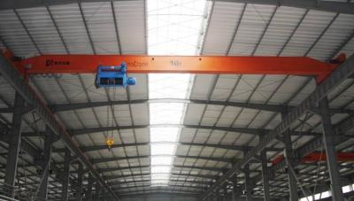 China 10 Ton Light Duty Single Girder E.O.T Crane / Overhead Crane For Machine Mill / Repair Workshop for sale