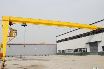 China Electric Semi Gantry Crane 3ton , 5ton , 10ton Heavy Duty With Wire Rope Hoist For Steel Mill / Paper Mill / Warehouse for sale