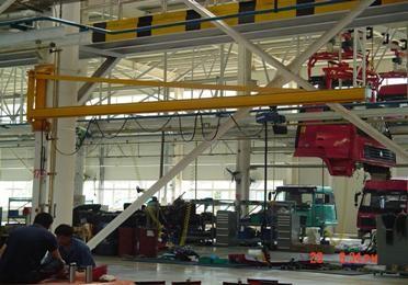 China 1 ton, 2 ton, 3 ton Wall - Mounted Jib Crane With Electric Chain Hoist For Workshop / Warehouse / Storage for sale