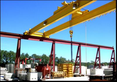 Chine pont roulant de double poutre de 35 tonnes avec la grue électrique, vitesse simple, double vitesse pour la terre/exploitation courantes à vendre