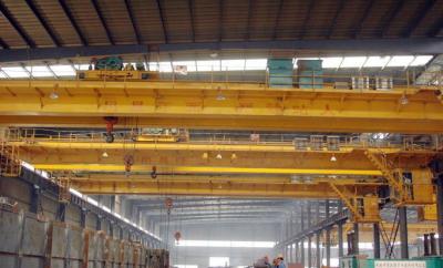 China 16 ton, 20 ton Light Duty Double Girder Overhead Crane With Electric Hoist For Mining / Warehouse / Machine mill for sale