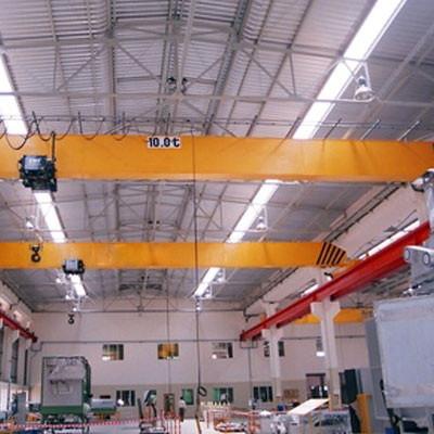 China 5t Single Girder EOT Crane/ Overhead Crane With Monorail Hoist For Indoor/Outdoor for sale