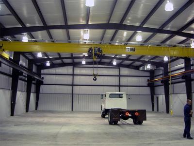 China 13 ton Single Girder Overhead Crane With Electric Hoist With Single Speed Or Double Speed for sale