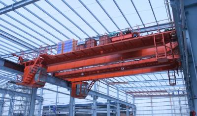 China 20 ton / 5 ton QD Series Dual Speed Double Girder Overhead Crane With Trolley for sale