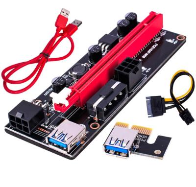 China Miner Hot selling pcie VER009S PCI-E 1X to 16X 009 card add-on adapter USB 3.0 cable power gpu PCI express riser 009s for sale