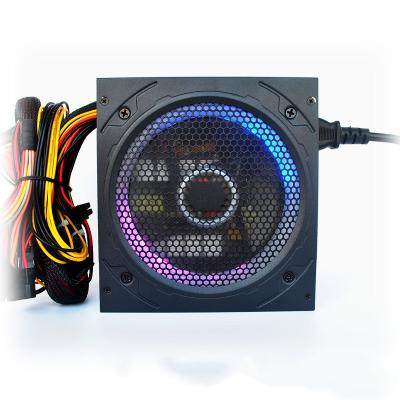 China New 12cm RGB Fan ATX Power Supply Full Voltage 600w Computer PC Desktop Power Supply For Gamer for sale