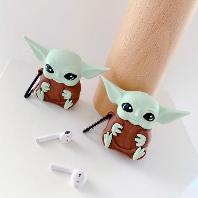 China Cartoon Style For Baby Yoda For Airpods Cases Skin Silicone For Airpod Case Radio Charging Airpod Cases 2021 for sale