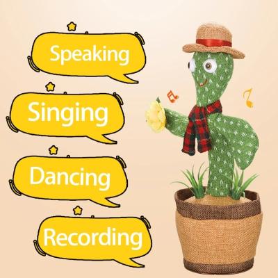 China Cactus Toy Christmas Gift Dancing Dancing Cactus, Gift Plush Toy Doll Cactus That Can Sing and Dance Christmas Song Plush Toy for Kid for sale