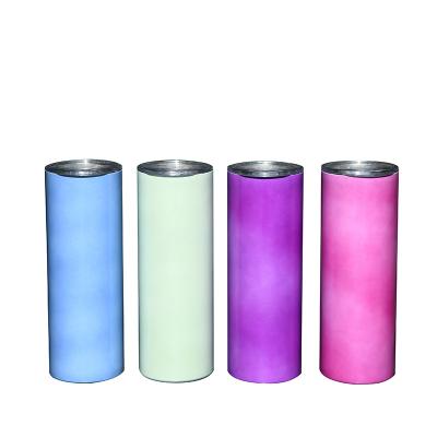 China Viable Sublimation Straight Tumbler Good Quality UV Color Changing In The Sunshine for sale