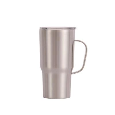 China Hot Selling Disposable Modern And Regular Minimalist 20oz 304 Stainless Steel Tumblers With Handle for sale