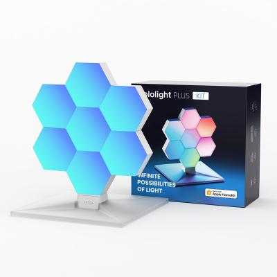 China 16 Million RGB Color Christmas Lights APP Contemporary Smart Modern Led Hexagon Light for sale