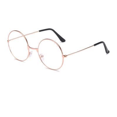 China 2021 Decorative Women's Light Flat Light Gold Frames Optical Eye Glasses For Men for sale