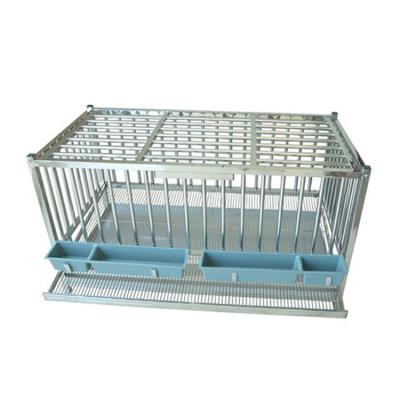 China Breathable Poultry Breeding Family Use Automatic Folding Egg Roll Stainless Steel Chicken Duck Pigeon Hens Cage for sale