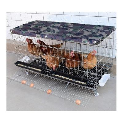 China Breathable Family Breeding Use Galvanized Live Layer Hen Poultry Chicken Rooster Wire Mesh Cage House for sale