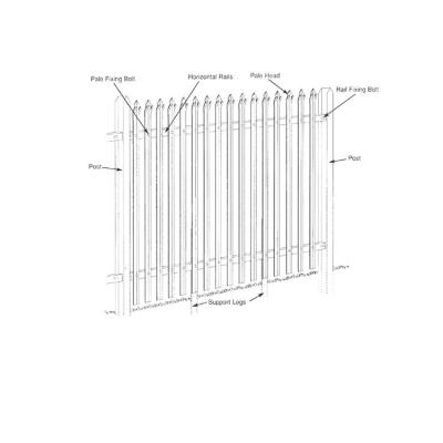 China Easily Assembled 2020 New Home Decor Panel Stainless Spike Steel Fences for sale