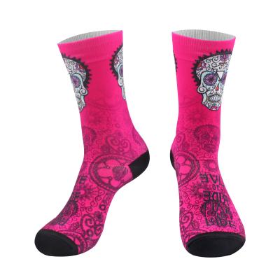 China 3D Printing QUICK DRY Digital Socks Smart Colorful Men Dress Socks Knitting for sale