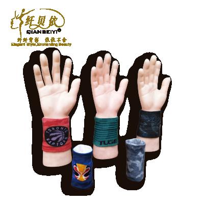 China Soft and comfortable; sweat-absorbent; new logo fashion sports basketball printing wristband for sale