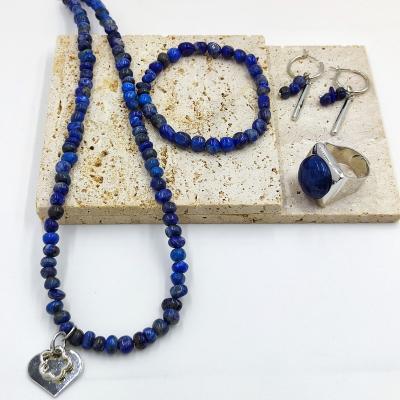 China Fashion High Quality Unique Design Jewelry Set Brass Natural Stone Jewelry Set for sale