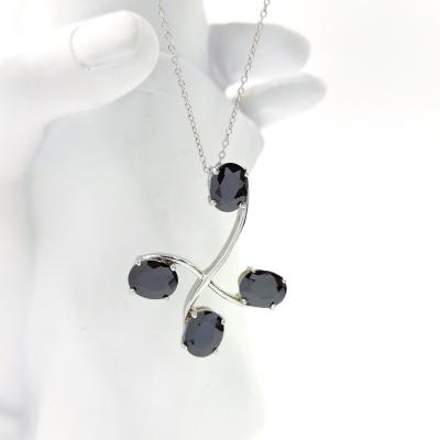 China Unique Design 925 Sterling Silver Zircon Necklace Trendy Fashion New Jewelry for sale