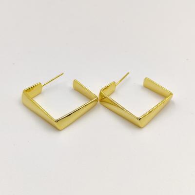 China Fashion TRENDY earring made in brass popular in 2023 for sale