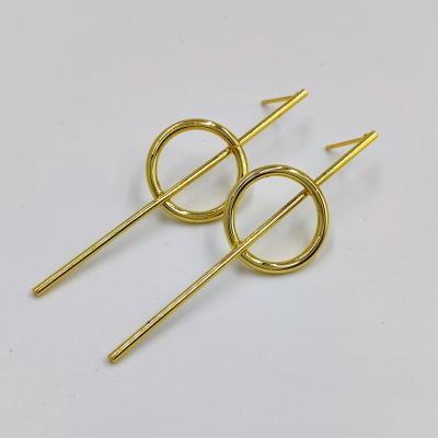 China Fashion TRENDY earring made in brass popular in 2023 for sale