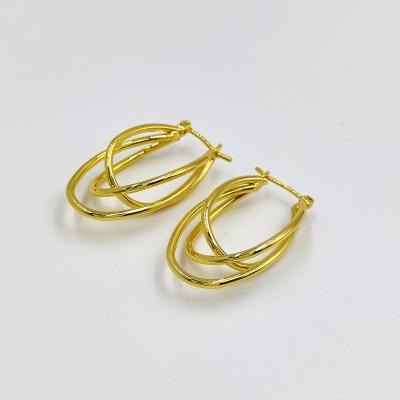 China Fashion TRENDY earring made in brass popular in 2023 for sale