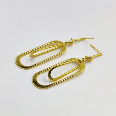 China Fashion TRENDY earring made in brass popular in 2023 for sale