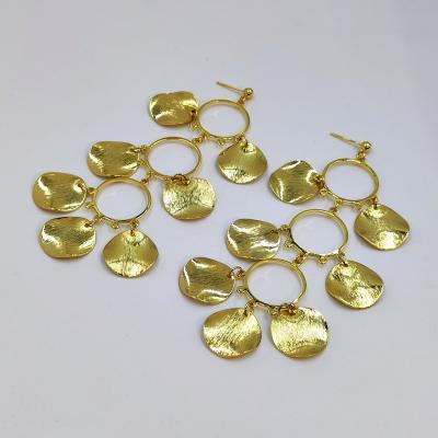 China Fashion TRENDY earring made in brass popular in 2023 for sale