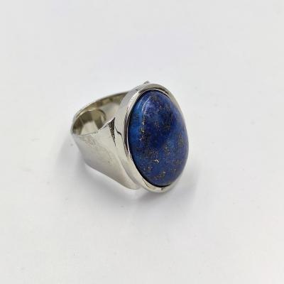 China Fashion CLASSIC design natural stone ring made brass popular in 2023 for sale