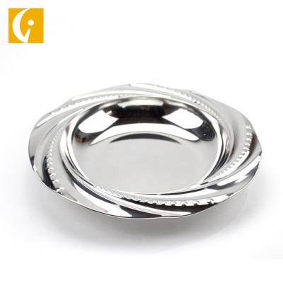 China 35cm Stainless Steel Sustainable Dish Or Round Food Dish Soup Basin for sale