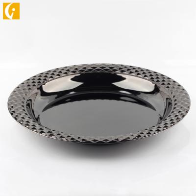 China Hotel Restaurant Tableware Stainless Steel Plate for sale