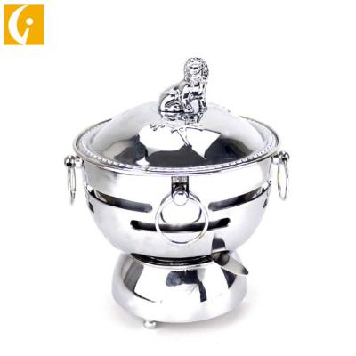 China Sustainable Pot Stainless Steel Buffet Alcohol Stove Personal Hot Small Stove Hotel Restaurant Supplies for sale